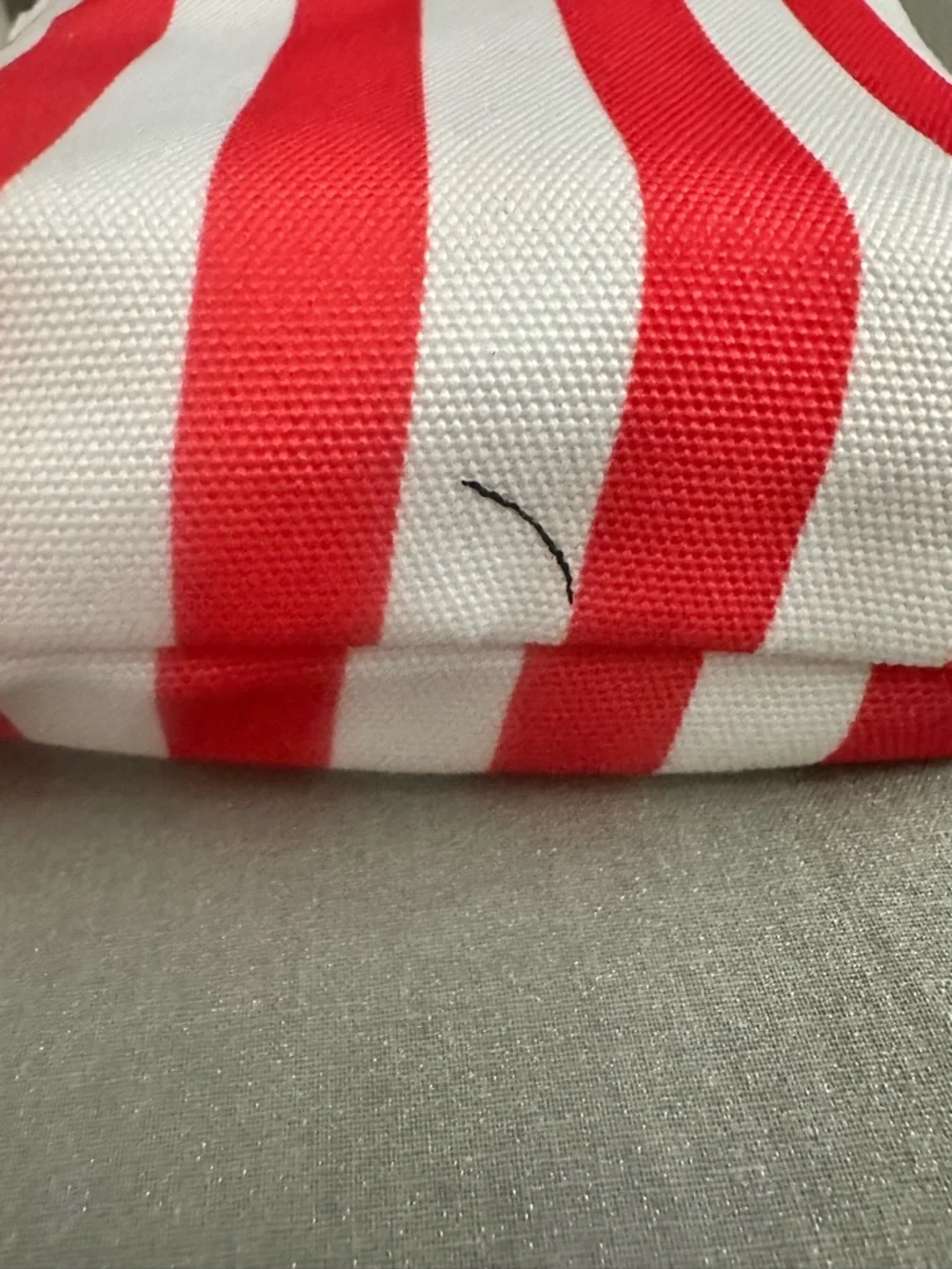 Dock & Bay Quick Dry Towel - Red and White Stripes Size Large - NWOT
